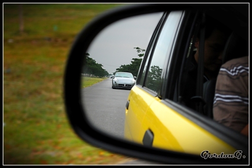 350z following behind the one and only yellow kelisa in Curtin..:)